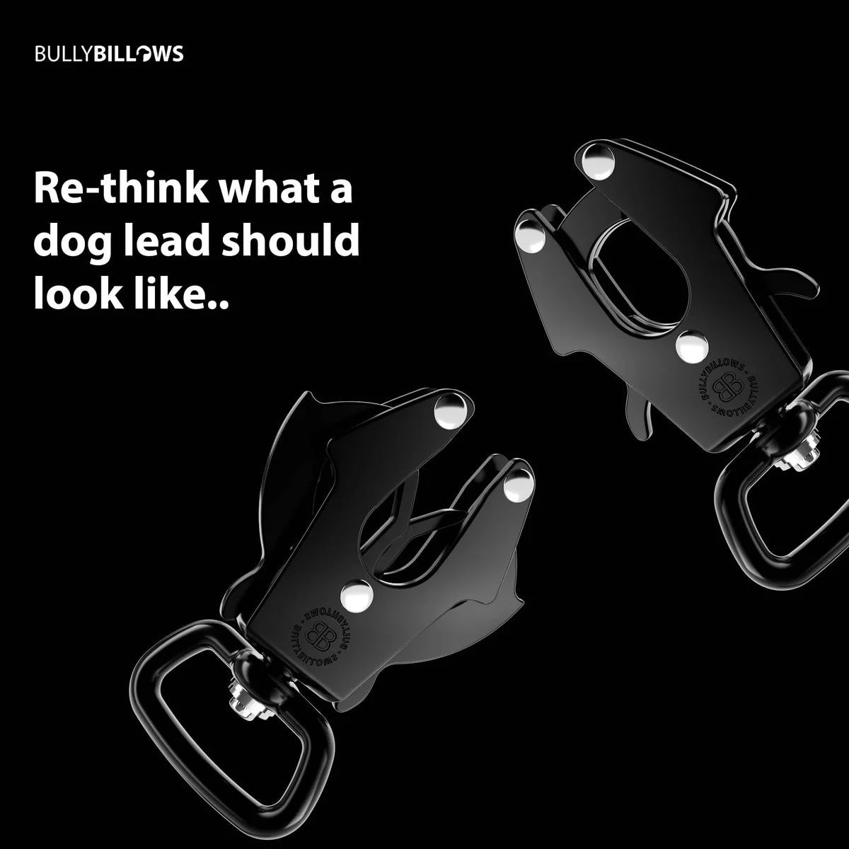 Bully Billows 1.2m Mini Combat® Lead - Metal Grey