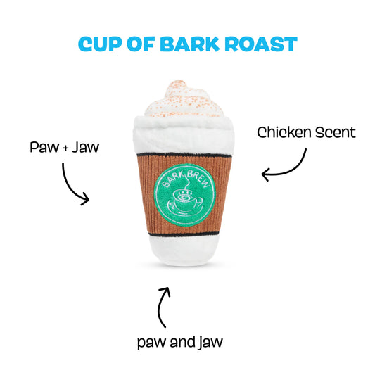 BARK Cup of BARK Roast Dog Toy
