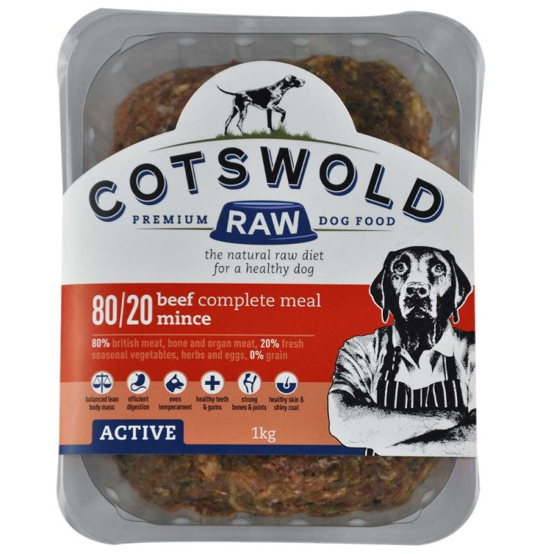 Cotswold Raw Beef Mince - 80/20 ACTIVE - 1kg