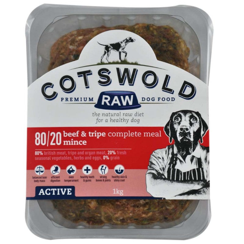 Cotswold Raw Beef and Tripe Mince 1 kg