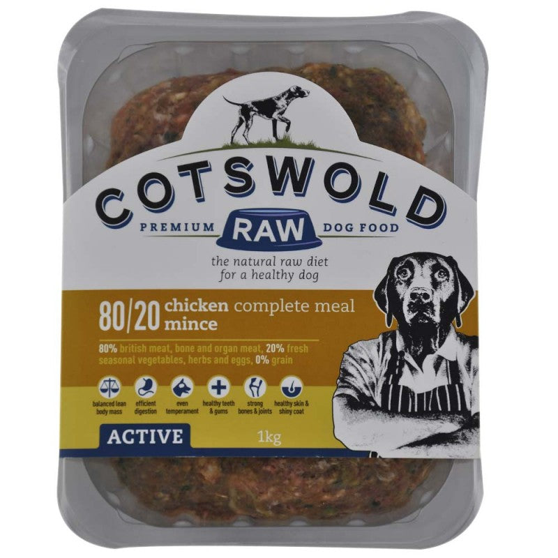 Cotswold Raw Chicken Mince - 80/20 ACTIVE - 1kg