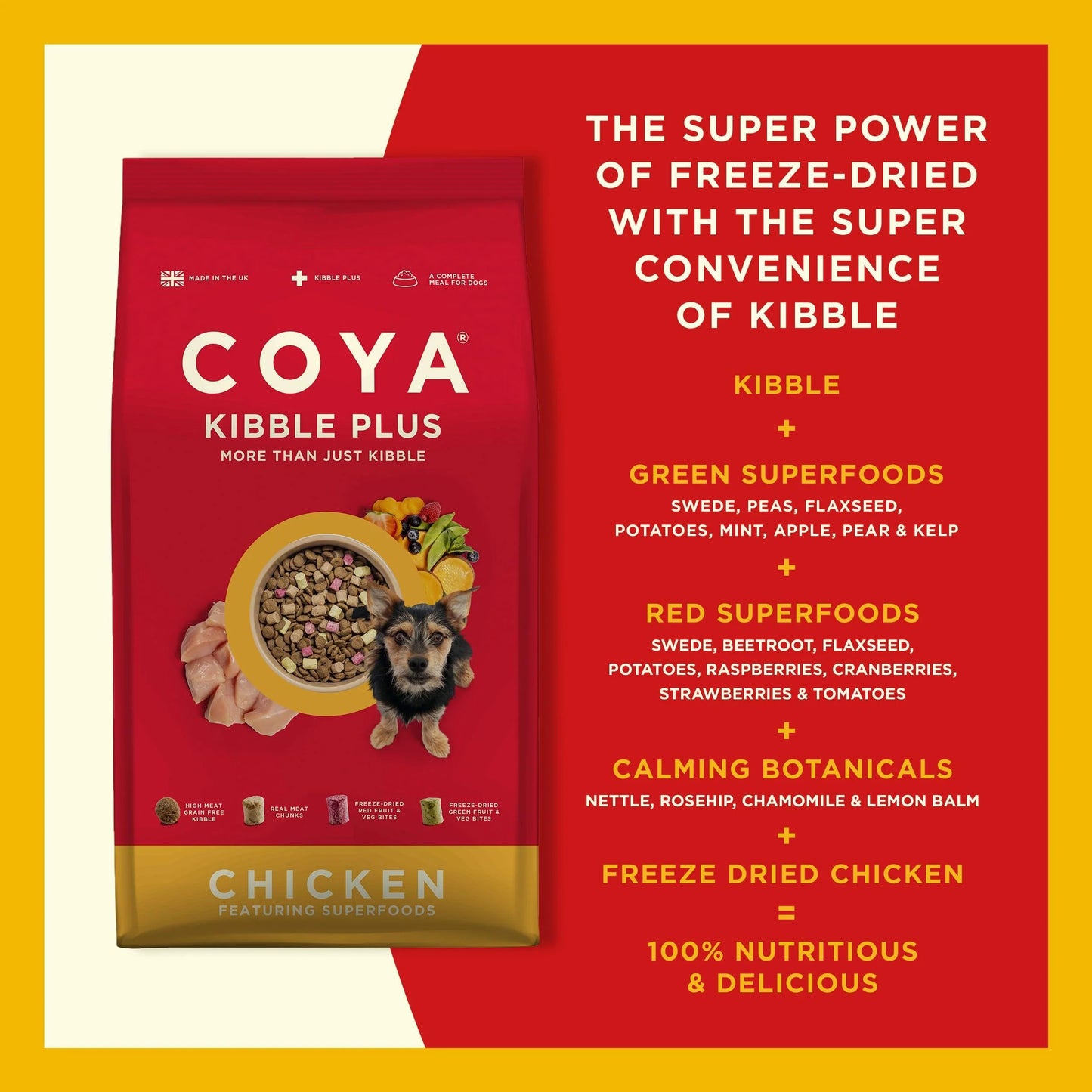 Coya Kibble Plus - Chicken 1.5kg