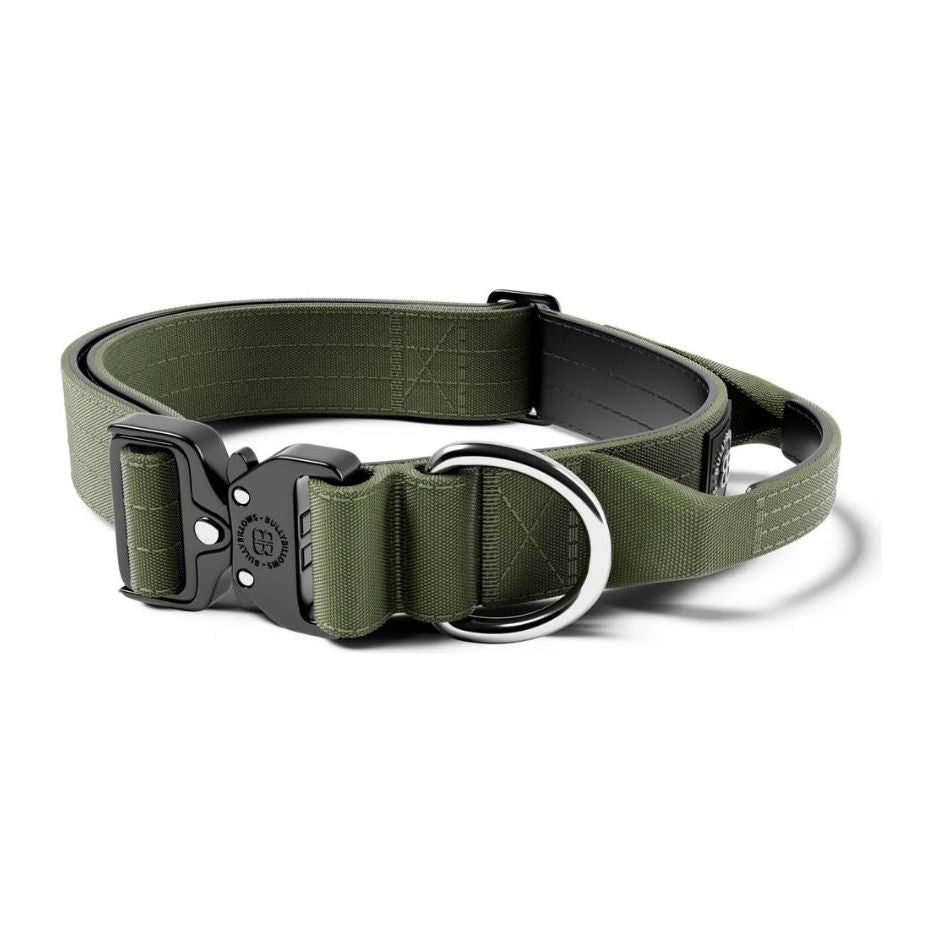 Billy Bullows Combat® Collar - With Handle & Rated Clip - Khaki