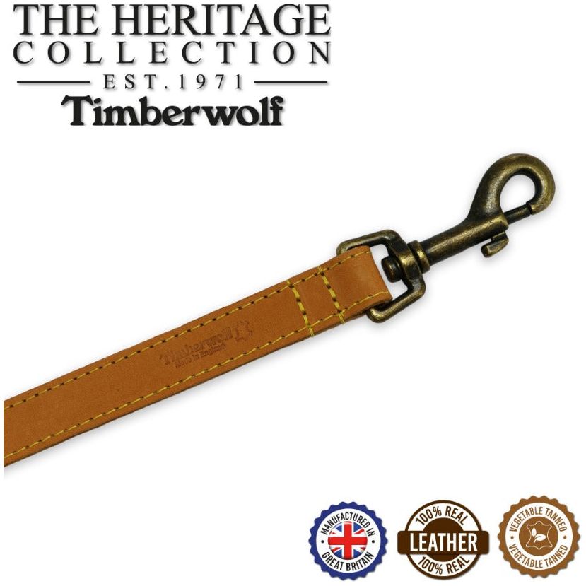 Timberwolf Leather Lead - Mustard