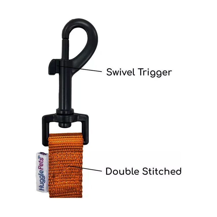 Padded Handle Dog Lead - Orange