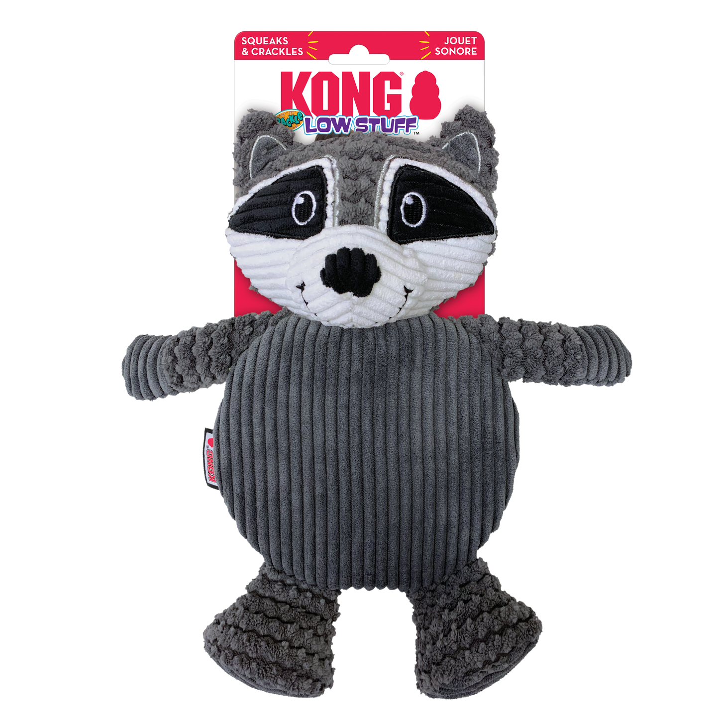 KONG LOW STUFF CRACKLE TUMMIEZ RACCOON