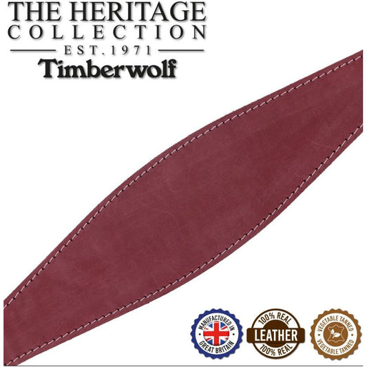 Timberwolf Whippet Leather Collar 34 - 43 cm - Raspberry