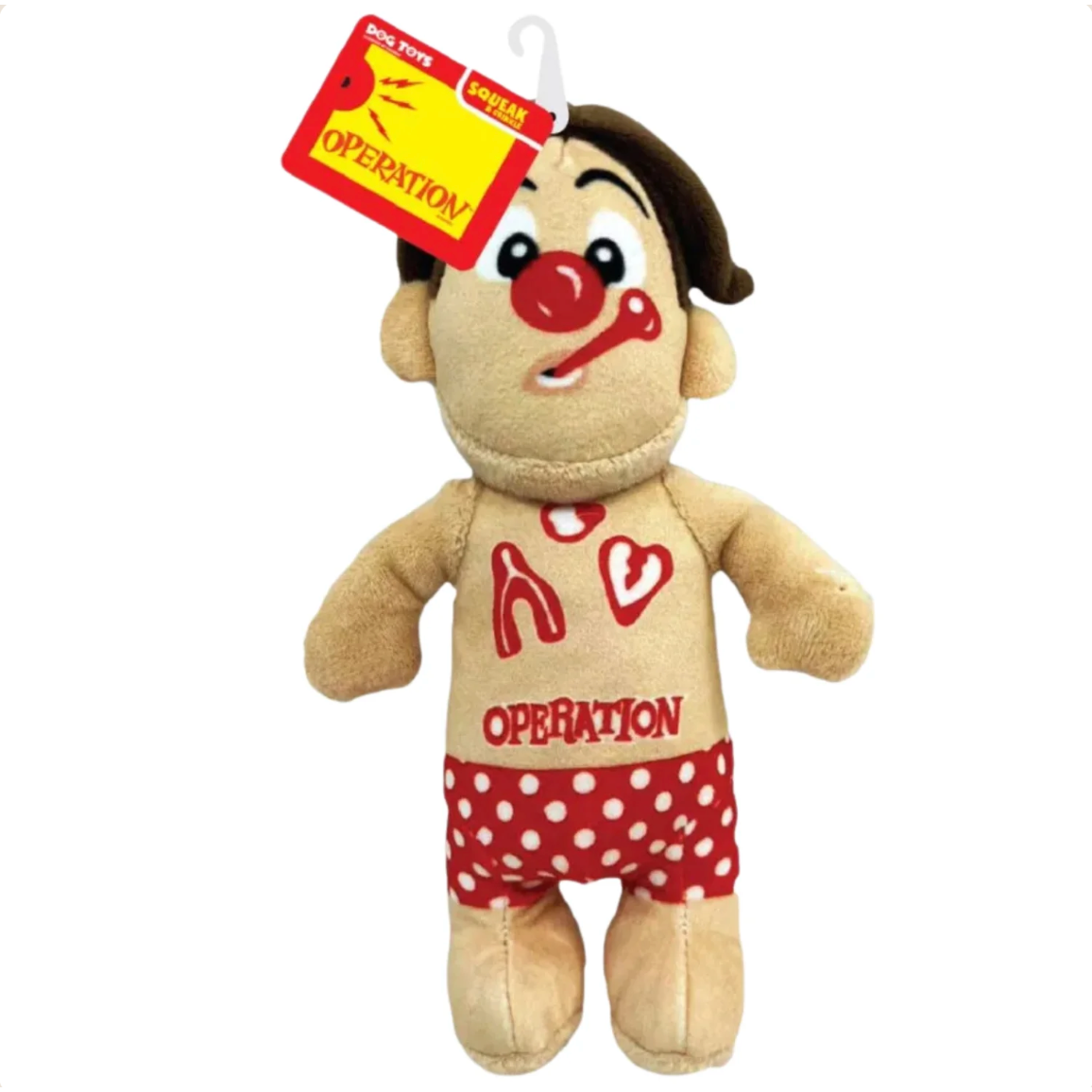 Hasbro Operation Squeak & Crinkle Cavity Sam Dog Toy