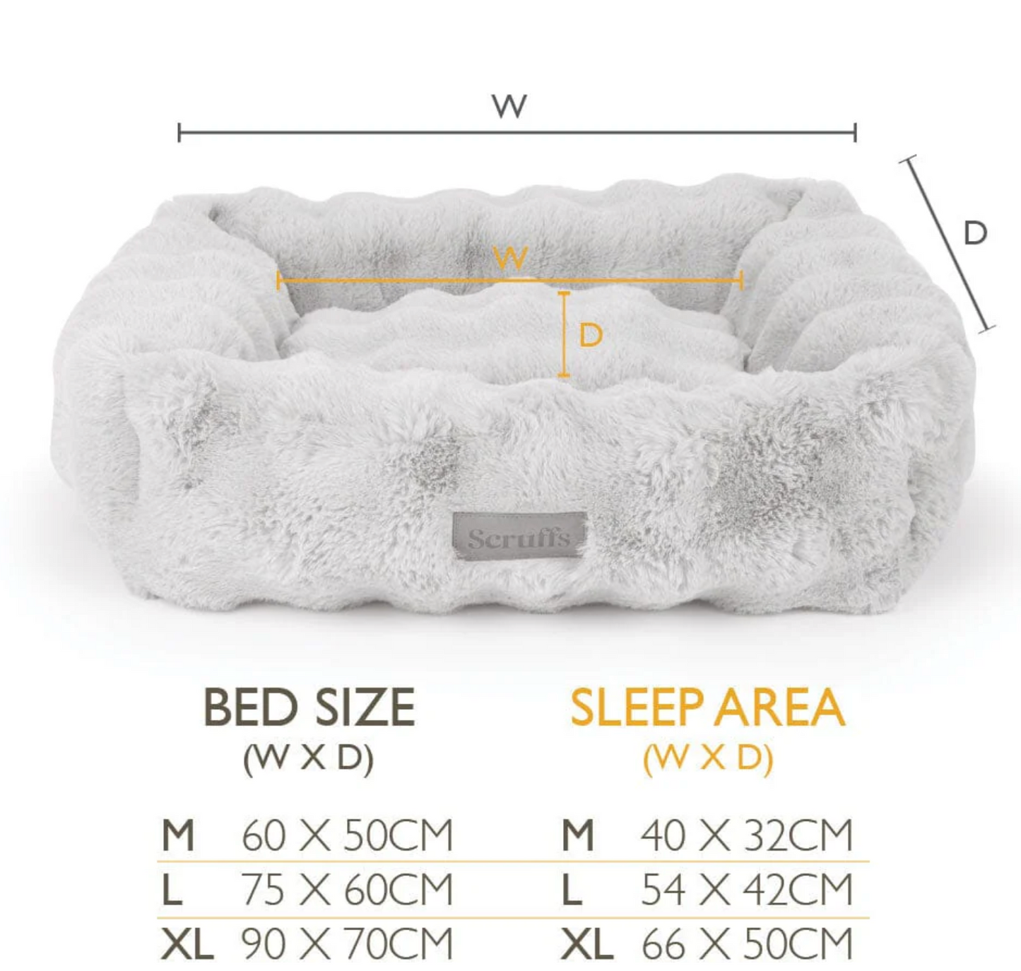 Scruffs Alpine Box Bed – Cream