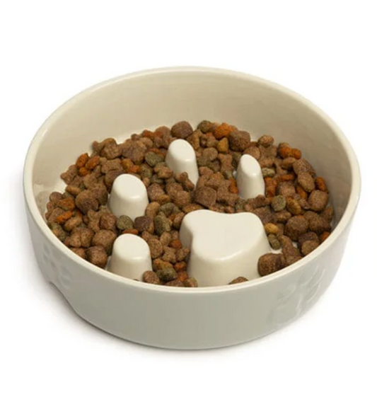 Scruffs Icon Slow Feeder Dog Bowl – Grey (20cm)