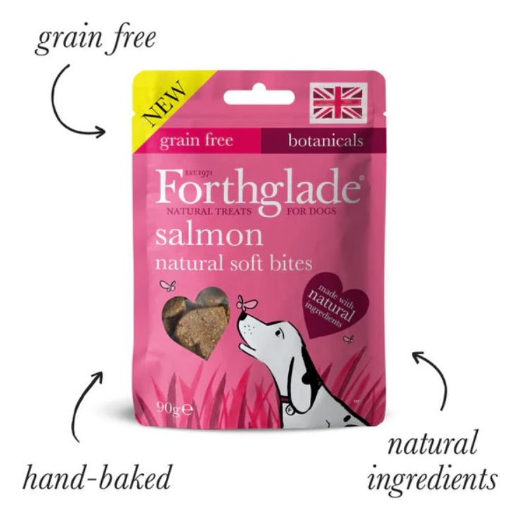 Forthglade Soft Bites Treats Salmon Grain Free 90g