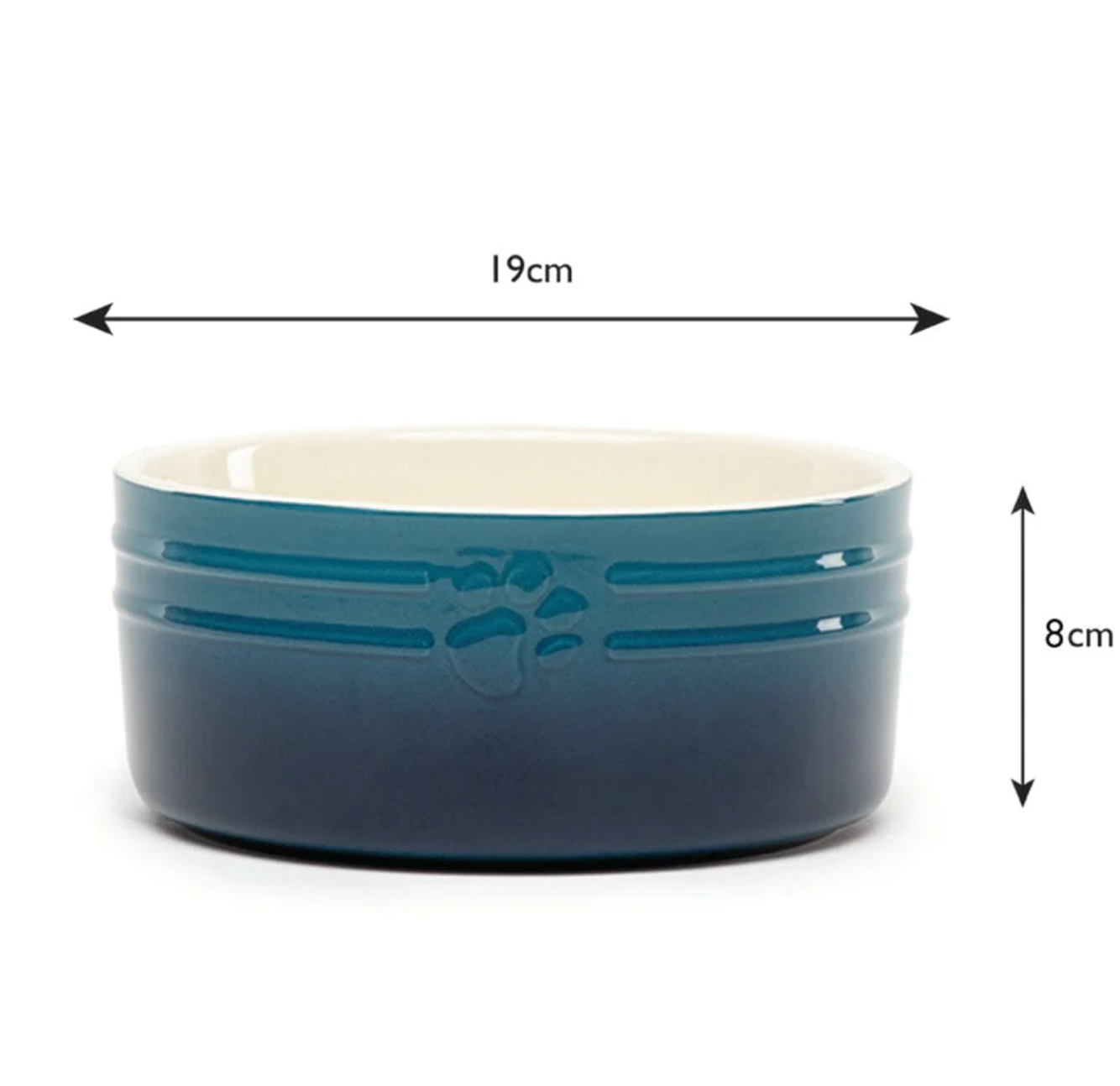 Scruffs Ombre Dog Food / Water Bowl – Blue