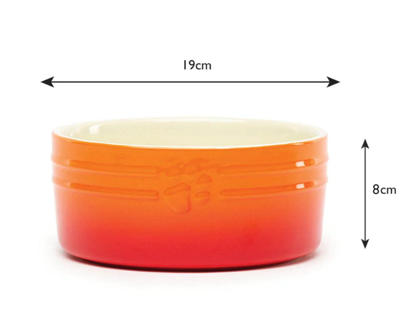 Scruffs Ombre Dog Food / Water Bowl – Orange