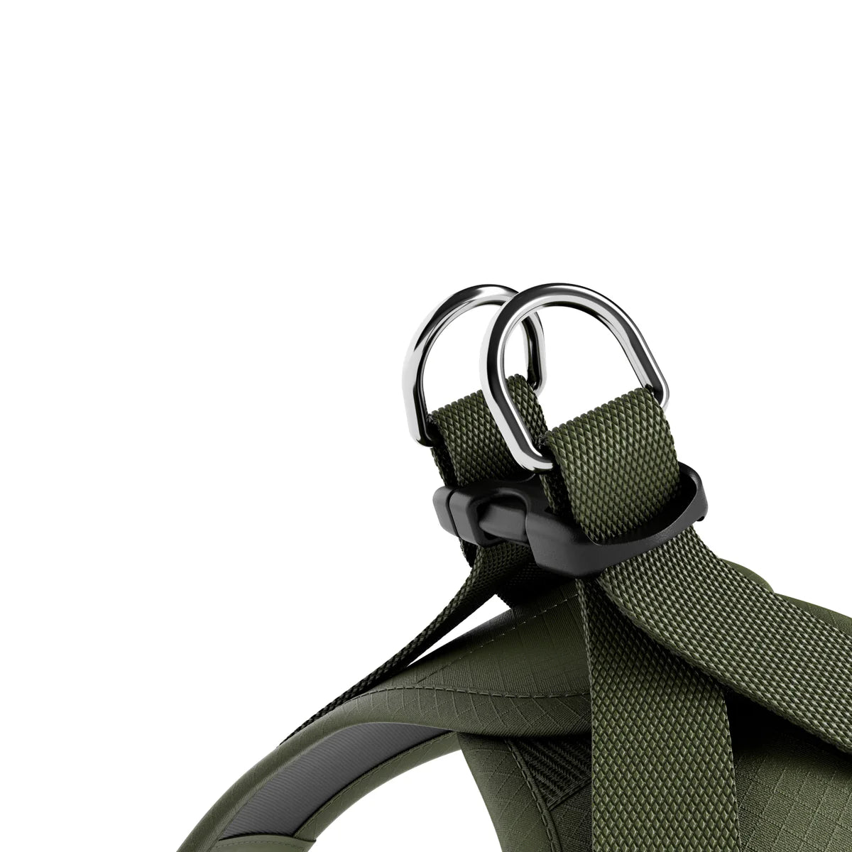 Billy Bullows Step In Harness Olive Green Clip Close Up