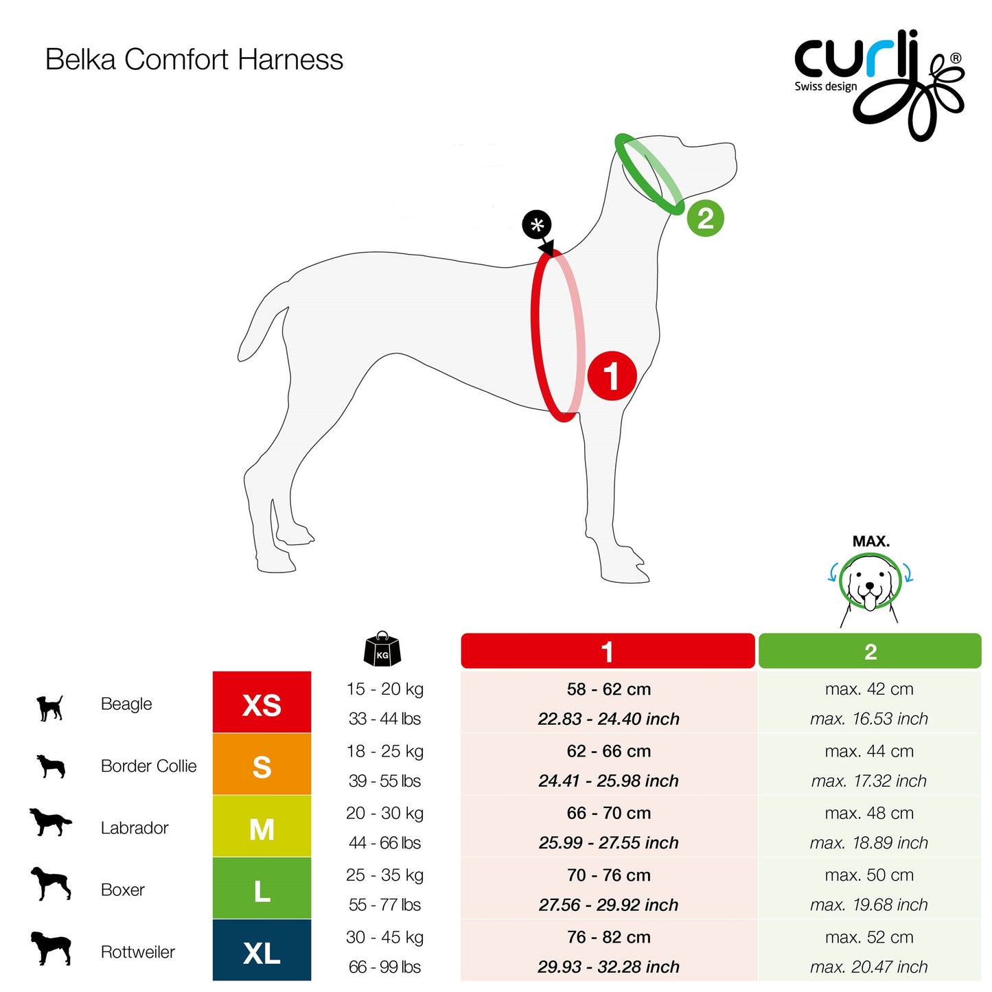 Belka Comfort Harness - Red