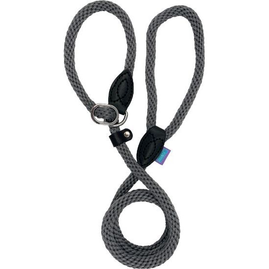 Soft Touch Rope Slip Lead - Grey