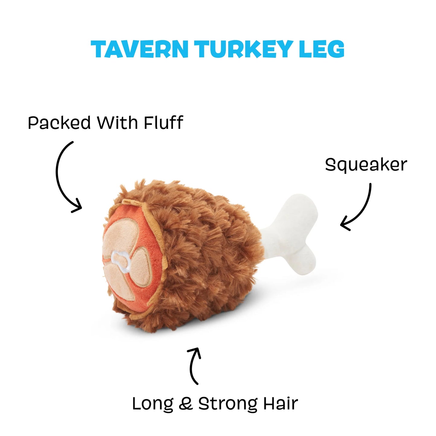 BARK Tavern Turkey Leg Dog Toy
