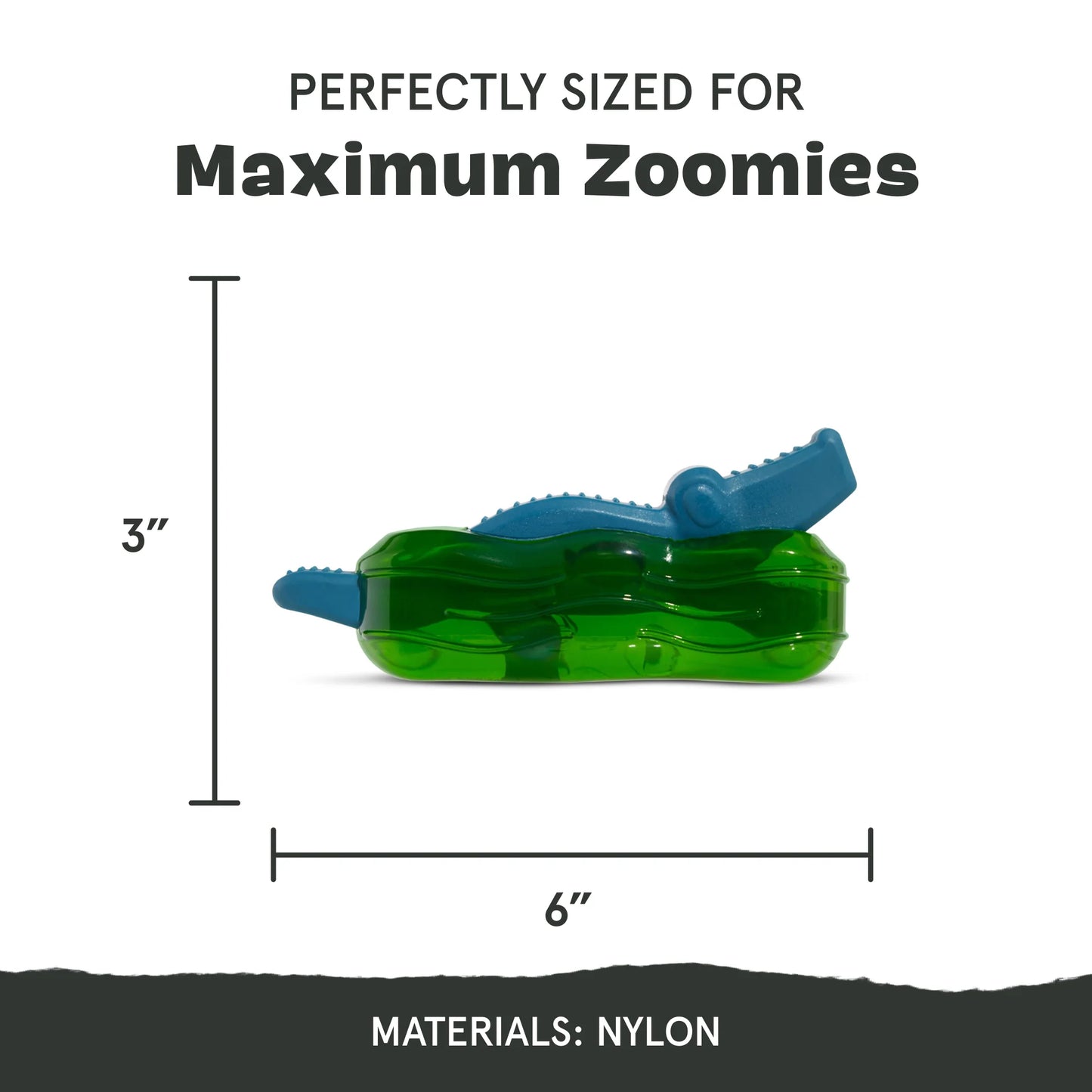 BARK Crocness Monster Dog Toy