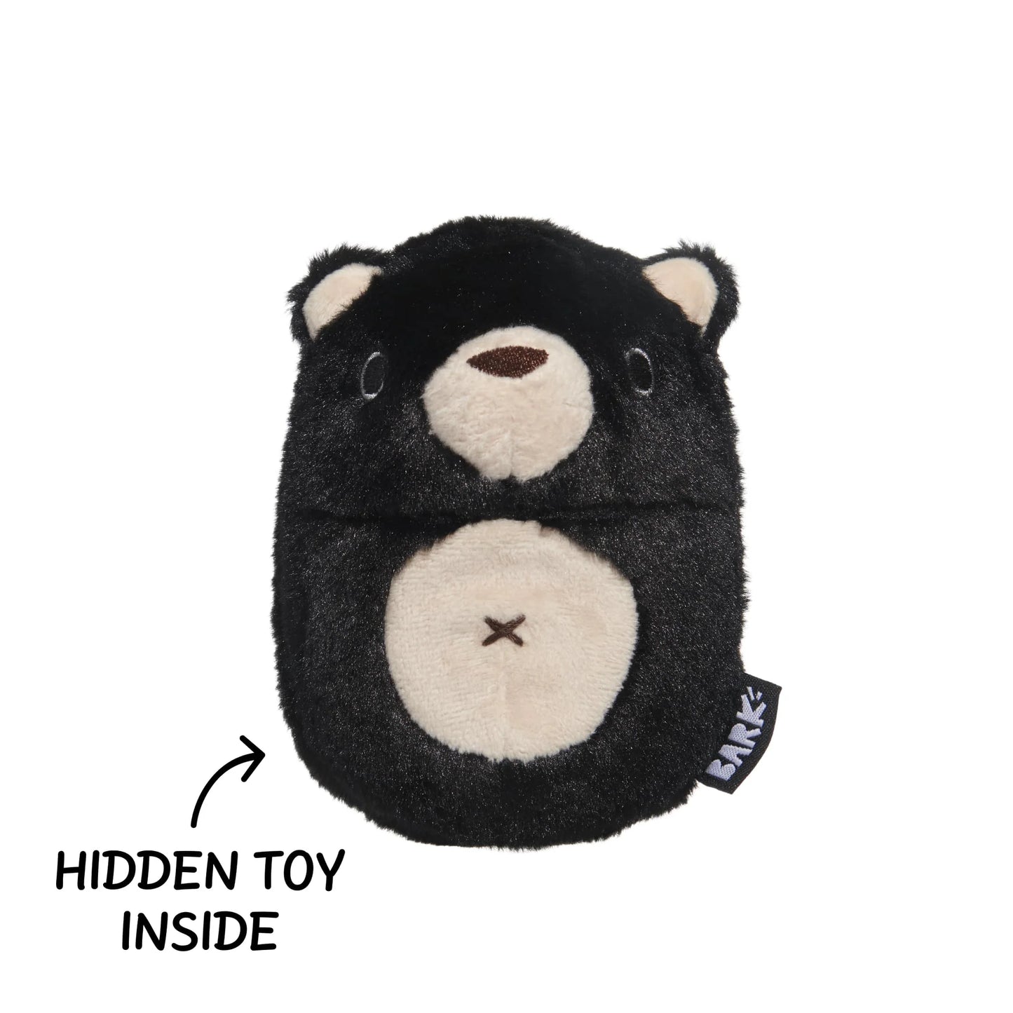 BARK Black Bear Bones Dog Toy