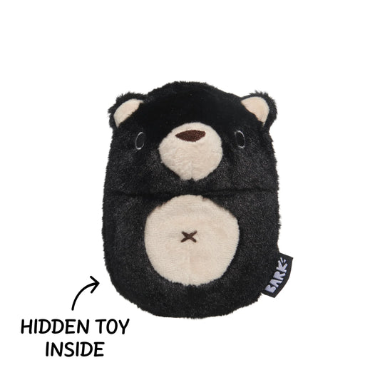 BARK Black Bear Bones Dog Toy