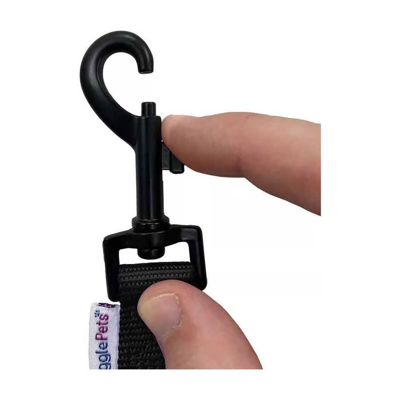 Padded Handle Dog Lead - Black