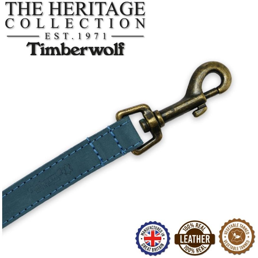 Timberwolf Leather Lead - Blue