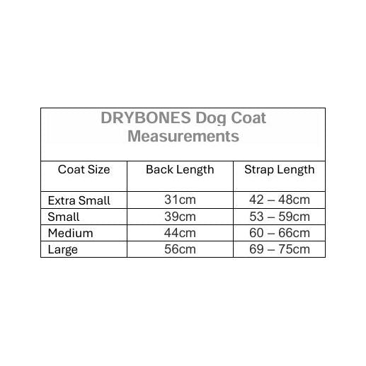 DRYBONES Waterproof Dog Coat - Aqua Blue