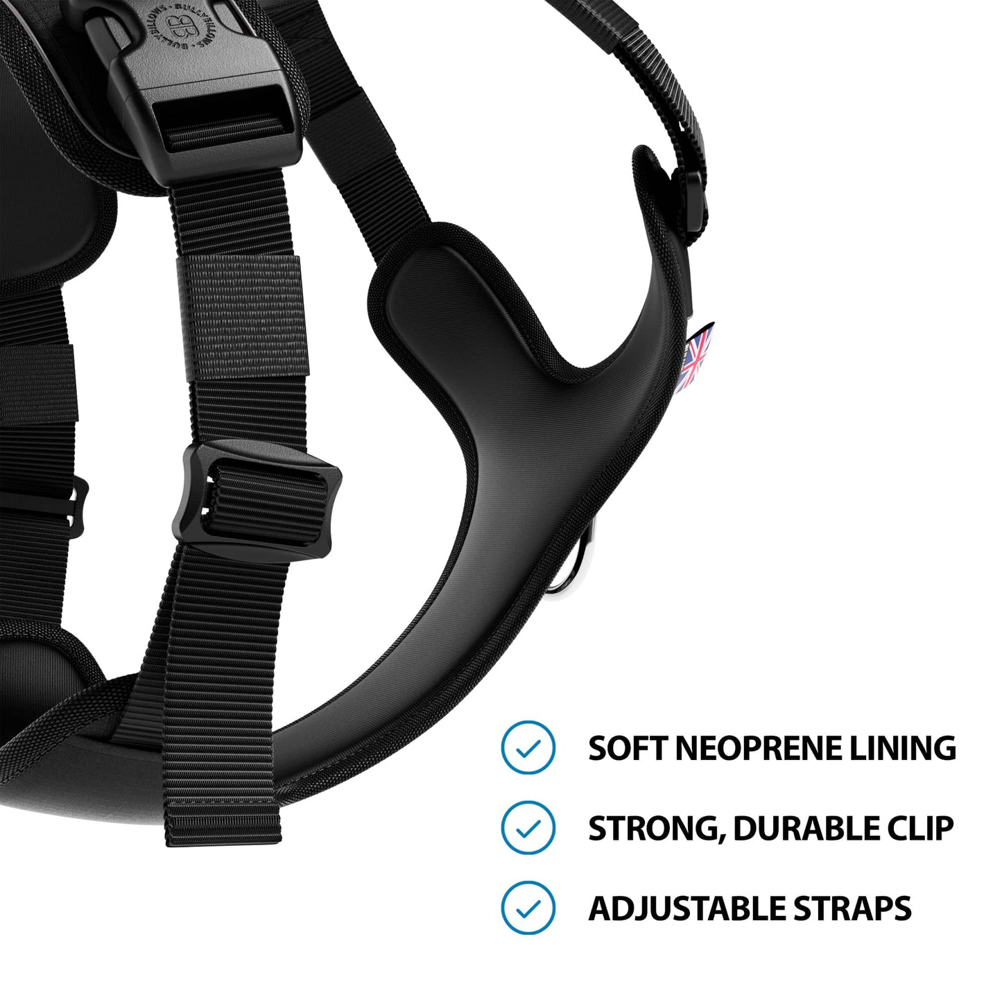 BullyBillows Hurricane Harness – Black