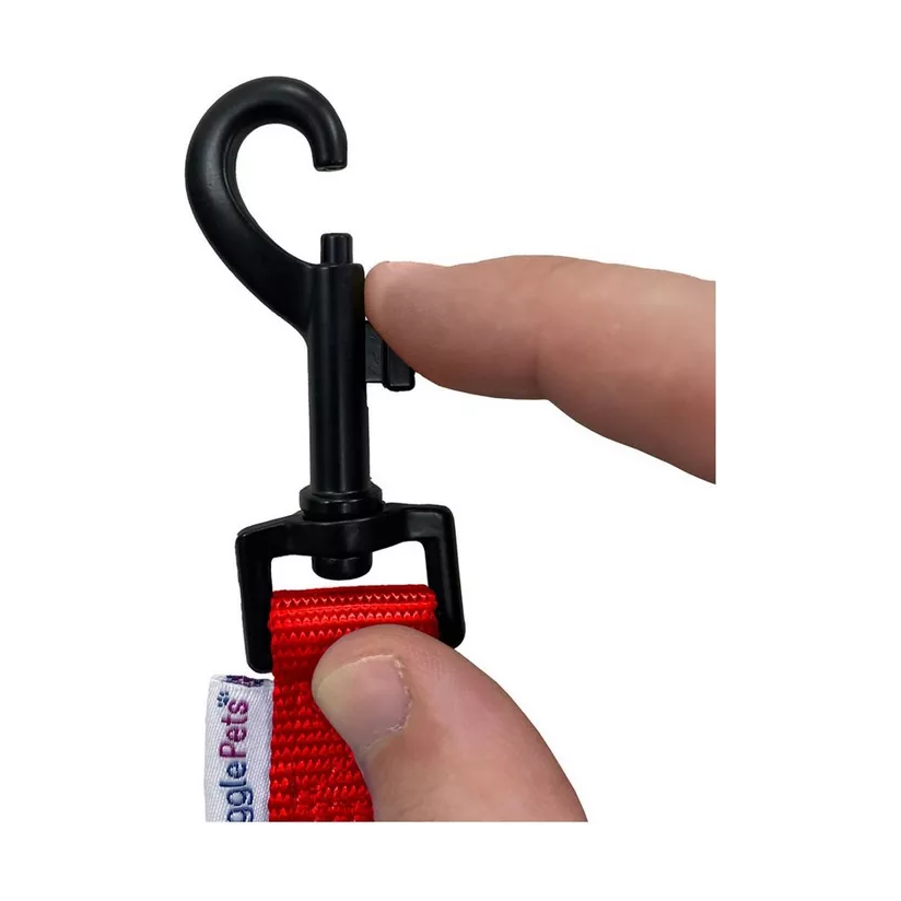 Padded Handle Dog Lead - Red