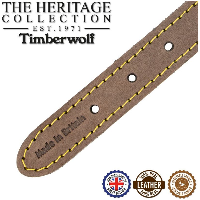 Timberwolf Leather Collar - Sable