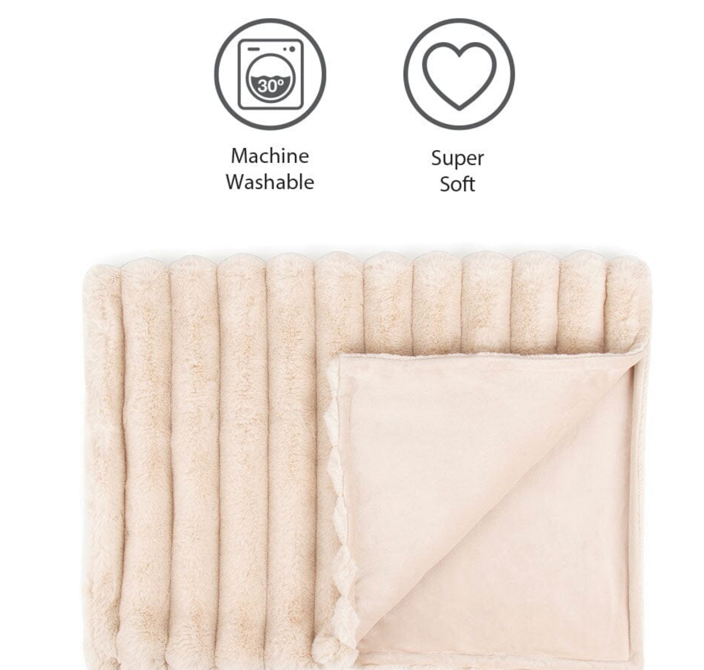 Scruffs Aspen Dog Blanket – Cream