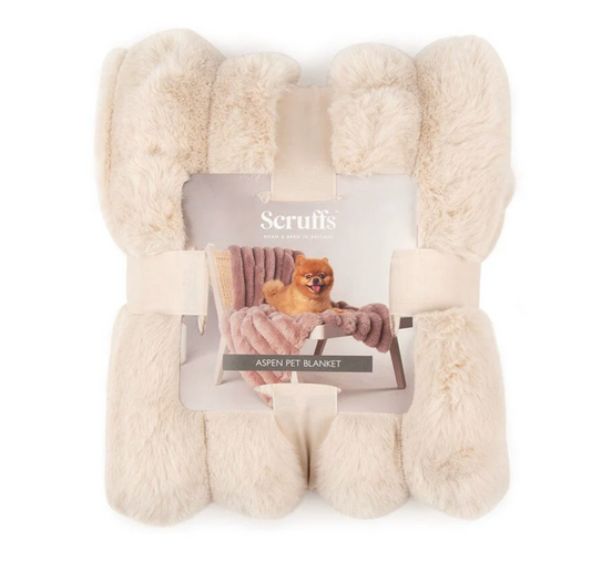 Scruffs Aspen Dog Blanket – Cream