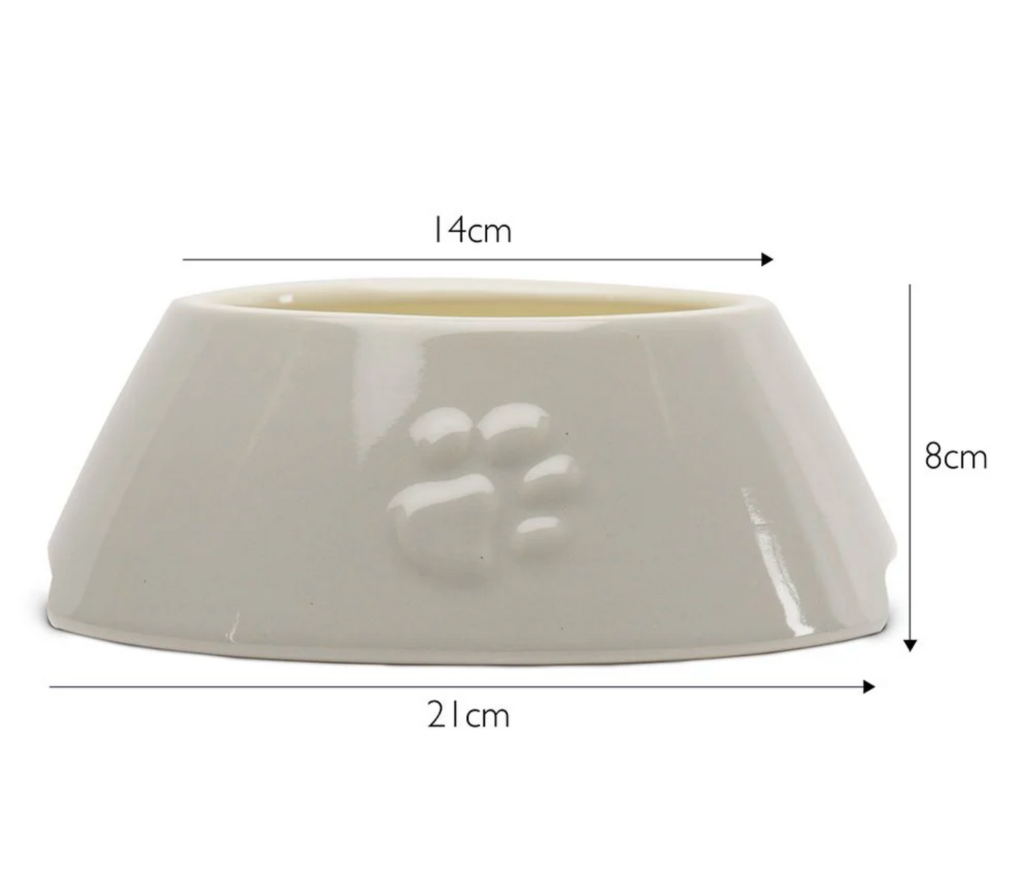 Scruffs Icon Long Eared Dog Bowl – Light Grey