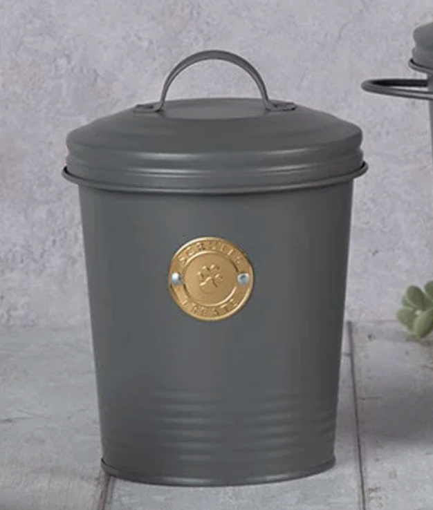 Scruffs Cantina 2L Pet Treat Storage Canister – Dark Grey