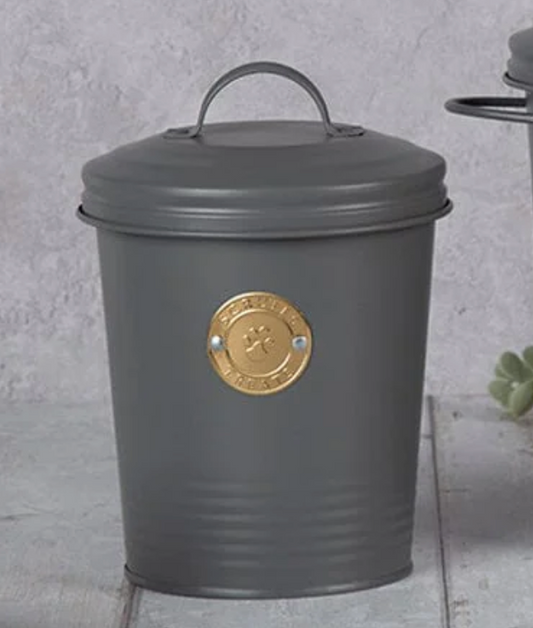 Scruffs Cantina 2L Pet Treat Storage Canister – Dark Grey