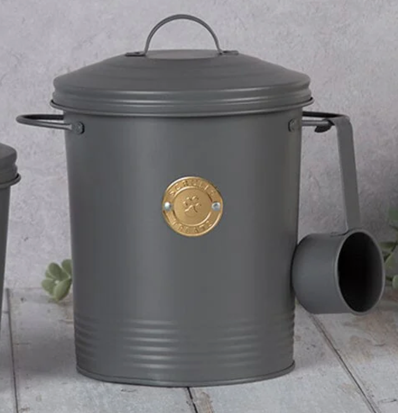 Scruffs Cantina 4L Pet Food Storage Canister – Dark Grey