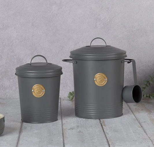 Scruffs Cantina 2L Pet Treat Storage Canister – Dark Grey