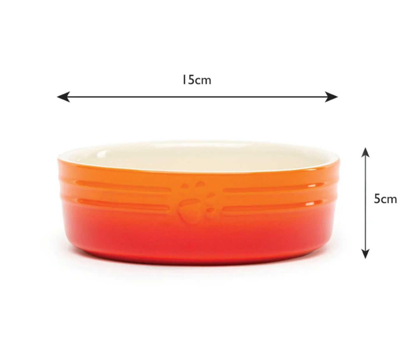 Scruffs Ombre Dog Food / Water Bowl – Orange