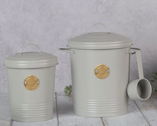 Scruffs Cantina 2L Pet Treat Storage Canister – Light Grey