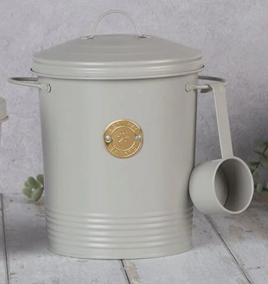 Scruffs Cantina 4L Pet Food Storage Canister – Light Grey