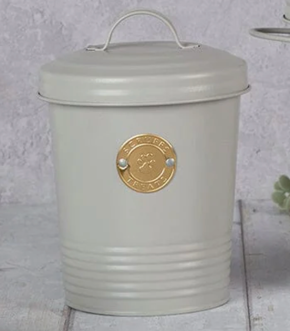 Scruffs Cantina 2L Pet Treat Storage Canister – Light Grey