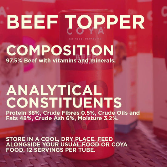 COYA Adult Dog Food Topper Beef 50g
