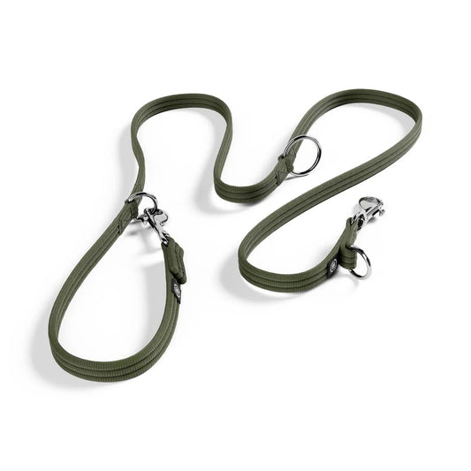 Bully Billows Double Ended Training Lead 2M Khaki - Sniff & Bark