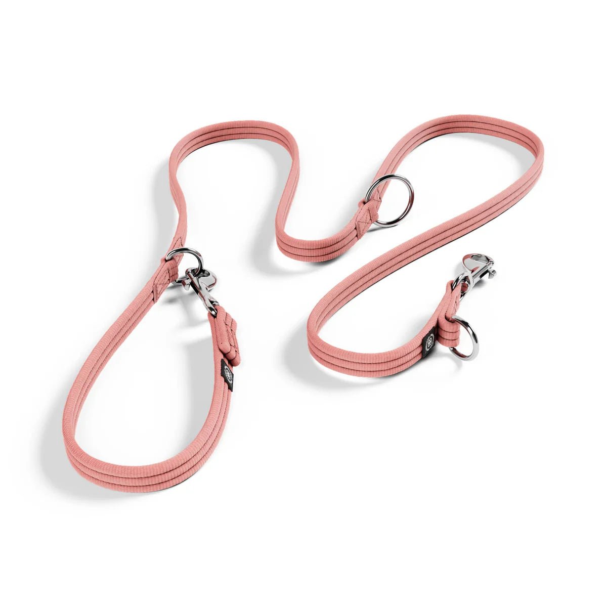 Bully Billows Double Ended Training Lead 2M Pink - Sniff & Bark