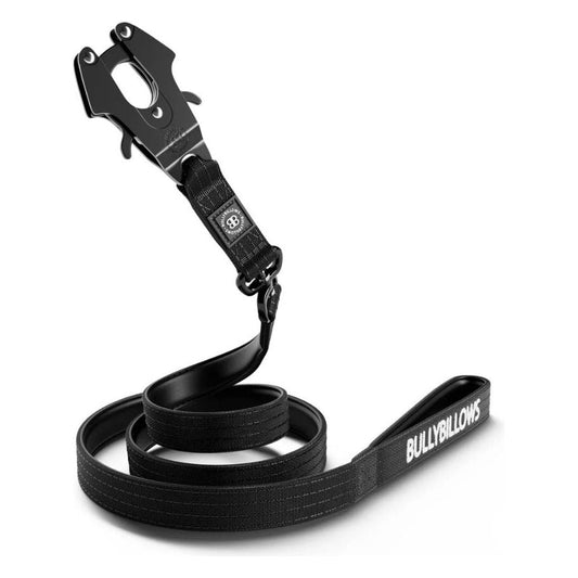 BullyBillows 1.4m Swivel Combat Lead - Black - Sniff & Bark