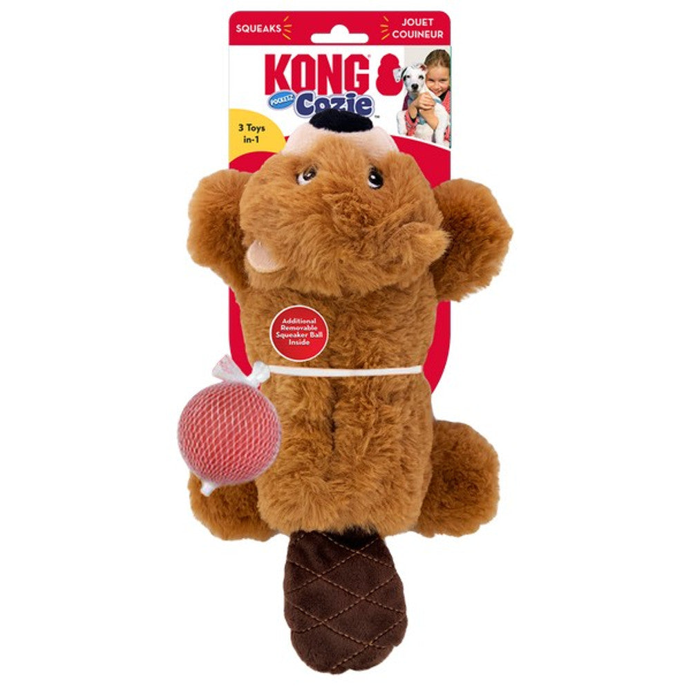 KONG COZIE POCKETZ BEAVER
