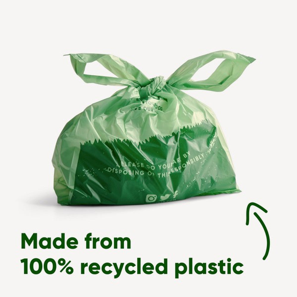 Beco Bio-Degradable Poop Bags With Tie Handles - 120 Bags