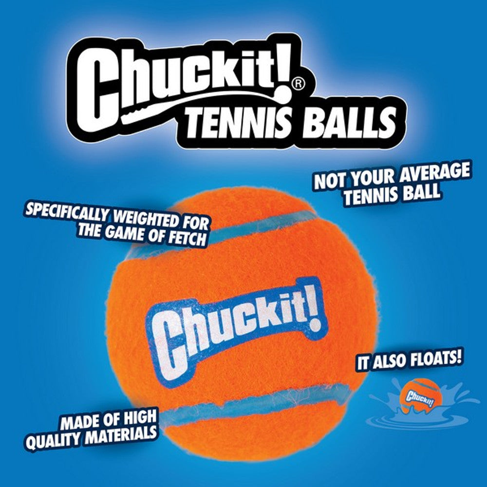 Chuckit Tennis Ball 4 Pack Medium