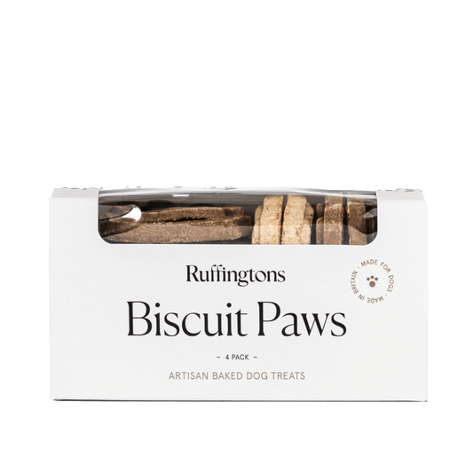 Ruffingtons Biscuit Paws – 4 Pack Dog Treats - Sniff & Bark
