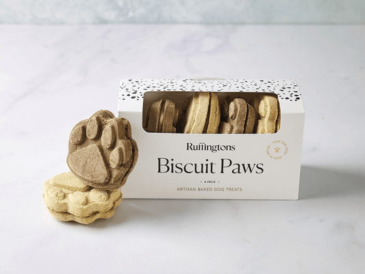 Ruffingtons Biscuit Paws – 4 Pack Dog Treats - Sniff & Bark